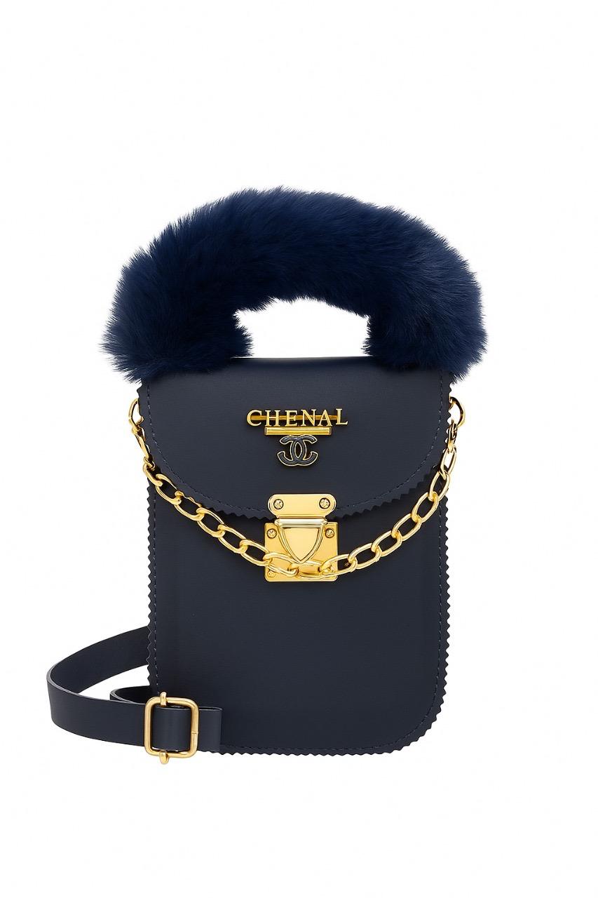 Velvet Mini Charm shoulder bag