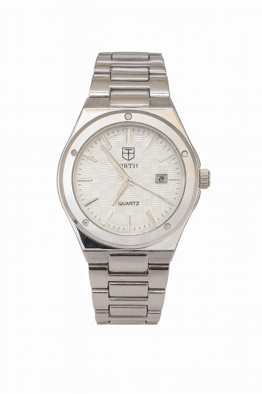North Classic Steel Quartz Watch — Silver Dial : NCSQ-SD-09