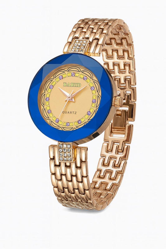 Rado Elegant Quartz Watch — Blue & Gold Edition : REQ-BG-13