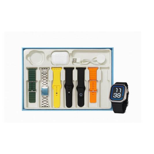 Multi-Band Smartwatch Combo Set — 6 Straps & Charging Kit : MBS-CS-15