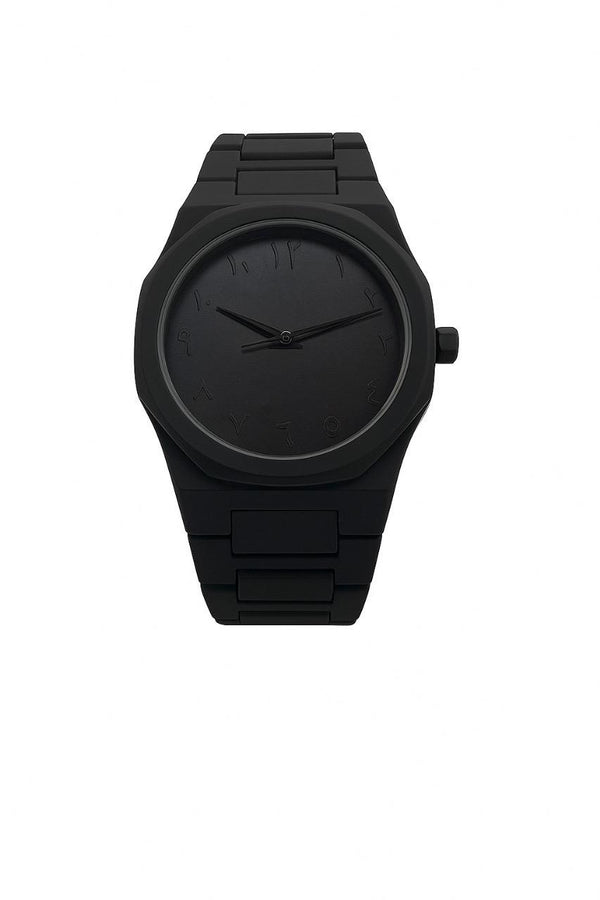 Midnight Stealth Arabic Dial Watch — Matte Black Edition Code: MSA-MB-10